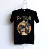 Fathor Fat Father Thor Black T shirt