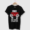 Free Hong Kong No China Extradiction Black T shirt