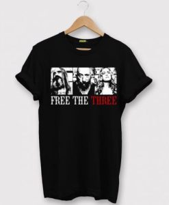 Free the Three Black Tshirt