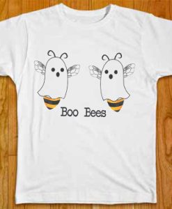 Funny BOO BEES Helloween white t shirt