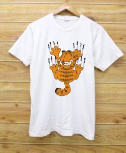 GARFIELD SCRATCHING WHITE TEES