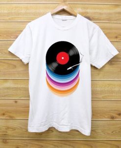 Records Print smooth T Shirt