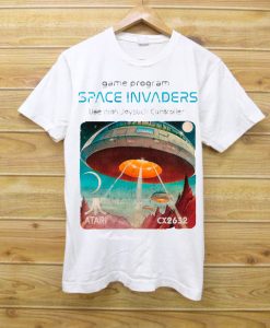 SPACE INVADERS ATARI C64 AMIGA COMMODORE GAME GAMER GAMING VINTAGE RETRO Tshirt