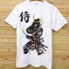 Samurai Illustration Folk Japan Art Men’s Smooth White T shirt