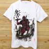 Samurai Pool Deadpool white Men’s t-shirt