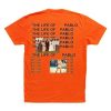 The Life of Pablo Orange T Shirt Back