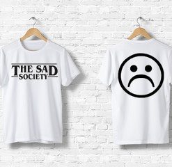 The Sad Society front back tee