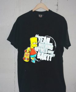 The Simpsons Bart Black Tshirt