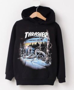 Thrasher Magazine 13 Wolves Black Hoodie