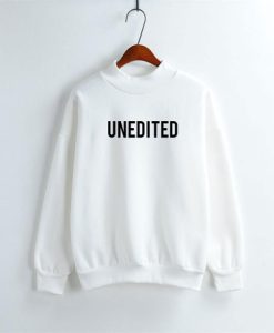 Unedited White SWEATSHIRT