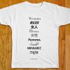 WOMAN LANGUAGES WHITE TEE