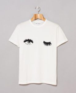 Wink Eyes Print Tee shirt