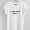 creaming Inside white tee