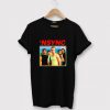 nsync retro grey asphlat black t shirt