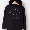 x anarchy black hoodie