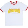 Guy Fieri X Thrasher white red ringer t shirt