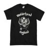 MOTORHEAD ENGLAND BLACK TEES