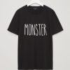 Monster black unisex tees