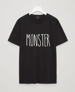 Monster black unisex tees