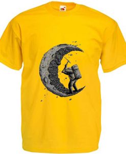 Yellow T-shirt Digging The Moon