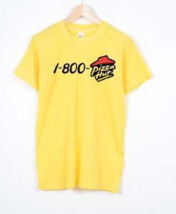 1-800-pizza hut Unisex yellow shirt