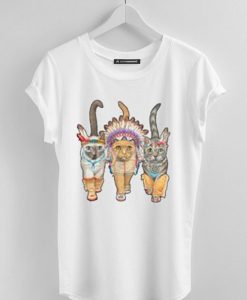 3 Indian Cat t shirt