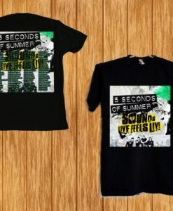 5 Seconds of Summer 2016 T Shirt Two side