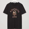 A Bathing Ape Camo Letters T Shirt