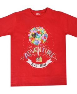 Adventure is Out There’ Quote Unisex red T-Shirt