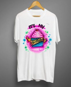 Airbrush Birthday Cake T shirt