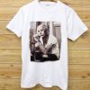 Albert Einstein tattoo white tee