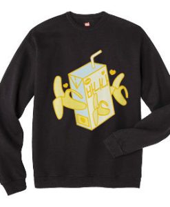 Banana Milk Box Unisex Sweatshirt