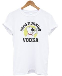 Details about Family Guy Men’s Brian Griffin Good Morning Vodka Tshirt