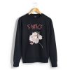 Fantasy Flower Black Sweatshirt