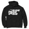 GO RIDE Black Hoodie