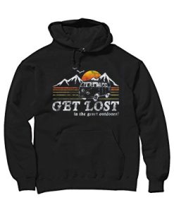 Get Lost Black Hoodie