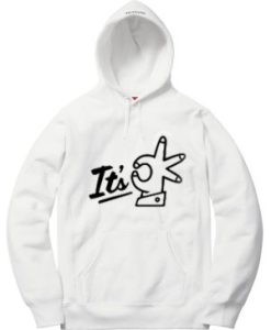 Its OK White Hoodie