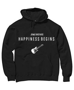 Jonas Brothers Happiness Begins by Guitars Black Hoodie