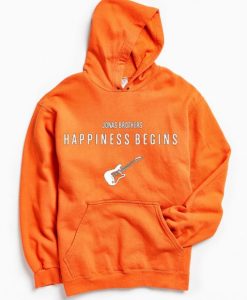 Jonas Brothers Happiness Begins by Guitars Orange Hoodie