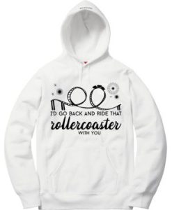 Jonas Brothers Roller Coaster White Hoodie