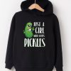 Just a Girl Who Loves Pickles Black hoodie