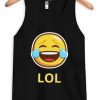 LOL Emticon Black Tank Top