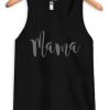 Mama Black Tank Top