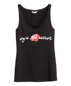 Oye Mi Amor black tank top