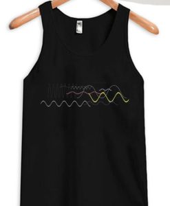 Waveform Ocean Soundwave Black Tank Top