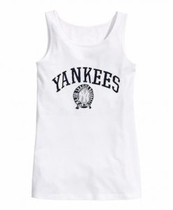 Yankee white tank top