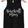 baseball mom black tank top