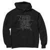 Never Look Back Black Hoodie