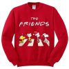 The Christmas Peanuts The Friends Red Sweatshirt