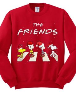 The Christmas Peanuts The Friends Red Sweatshirt